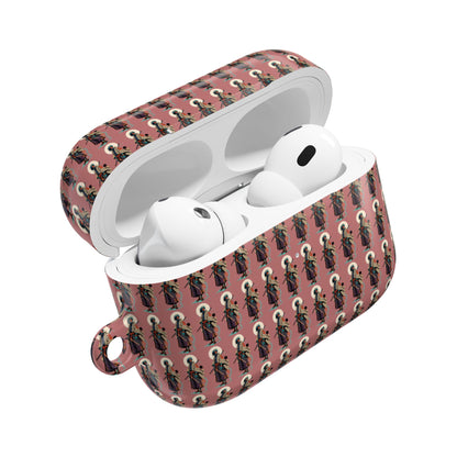 AirPod Case — Vintage Lady Pattern Pink Protective Case