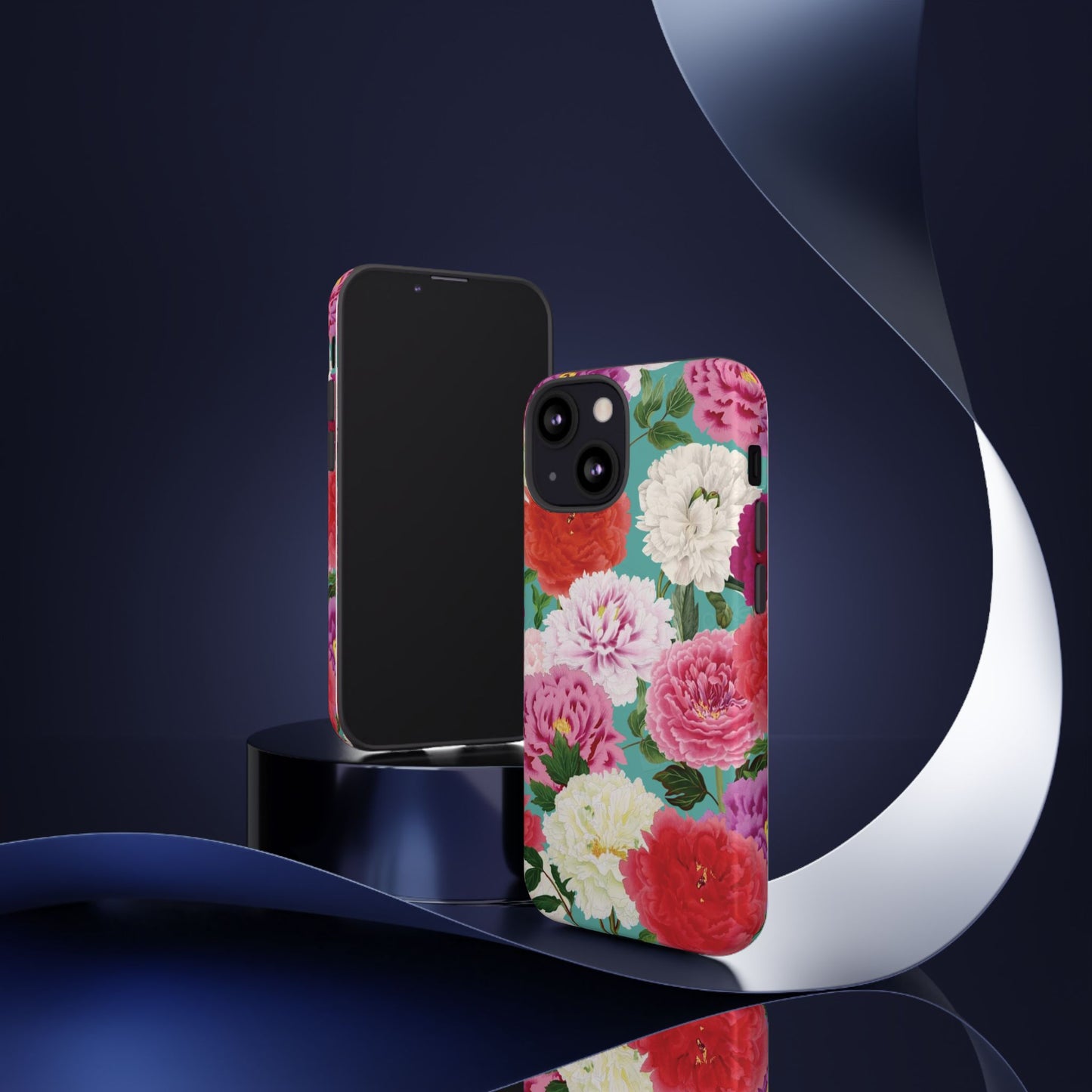 Coque de téléphone renforcée Floral Peony — Housse botanique protectrice pour iPhone