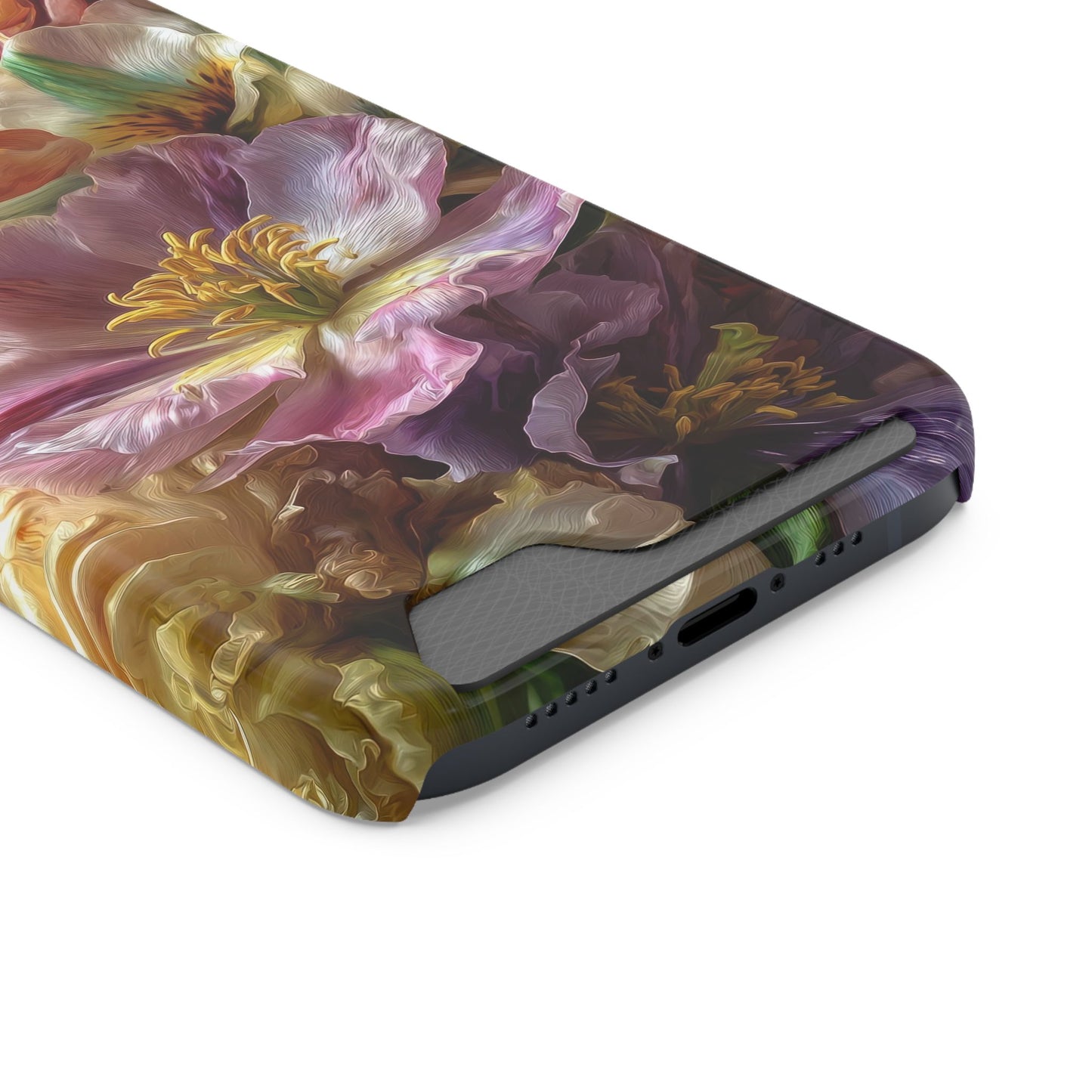 Coque de téléphone Floral Velvet Bloom avec porte-cartes