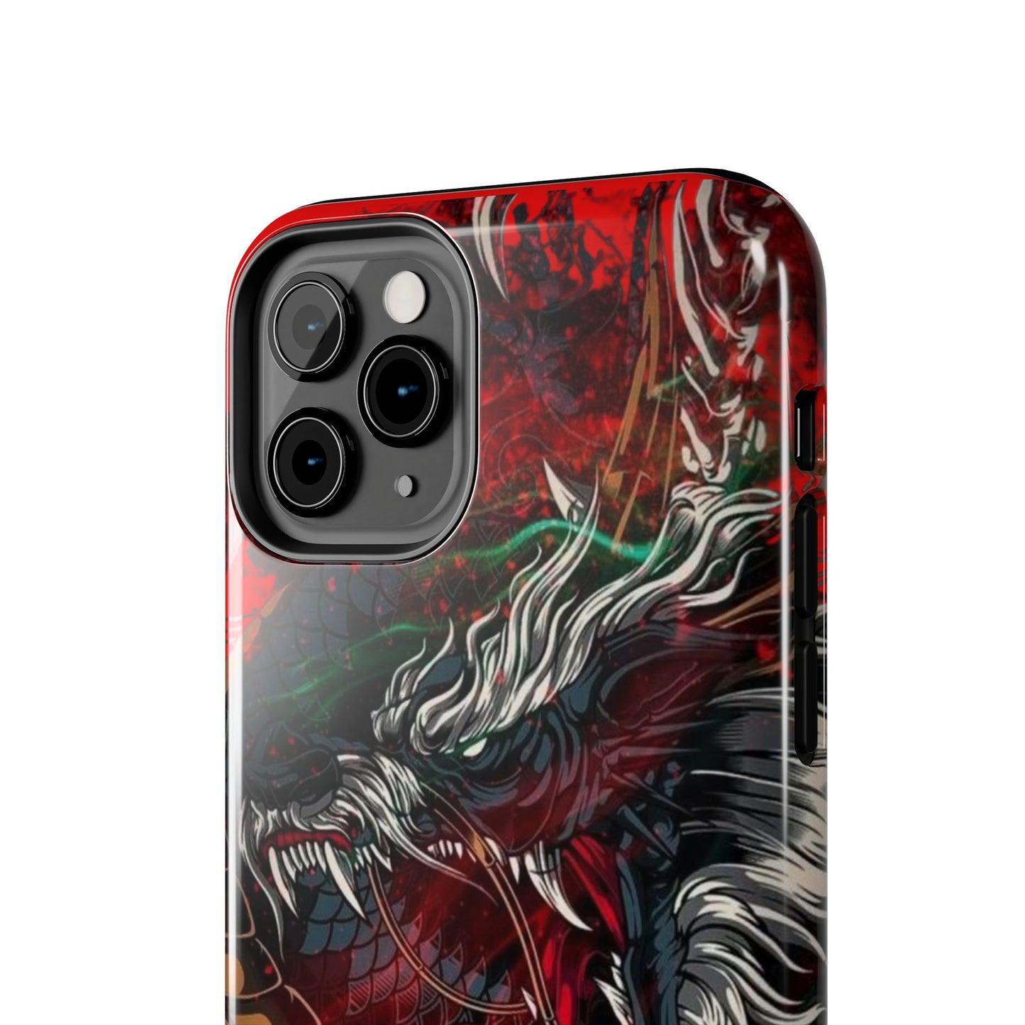 Coque de téléphone renforcée Dragon Rage — Housse protectrice iPhone style tatouage