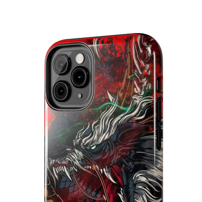Coque de téléphone renforcée Dragon Rage — Housse protectrice iPhone style tatouage