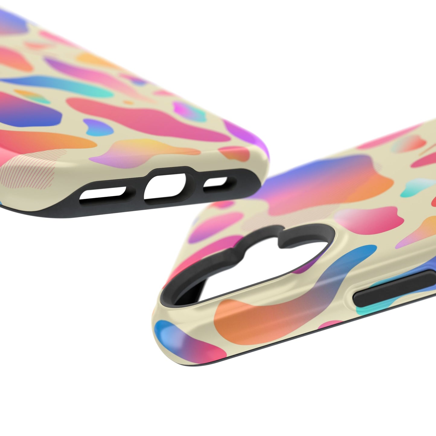 Coque de téléphone antichoc MagSafe — Motif abstrait coloré