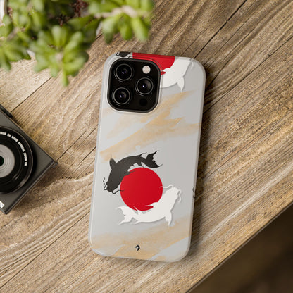 Coque de Téléphone Koi Circle Résistante aux Chocs