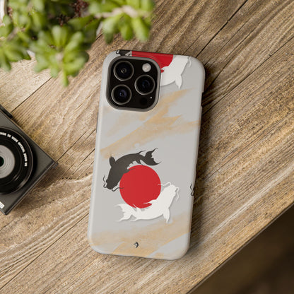 Coque de Téléphone Koi Circle Résistante aux Chocs