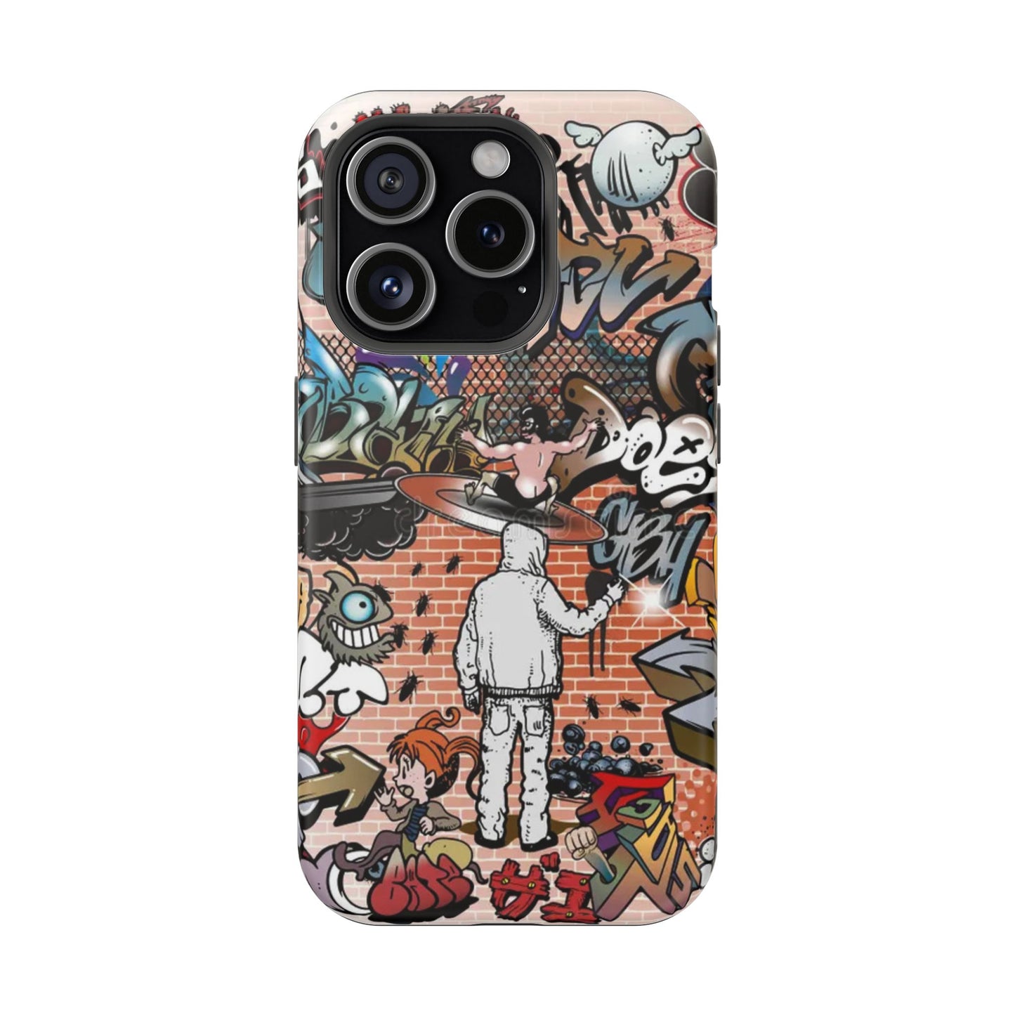 Coque de téléphone Graffiti Street Art — Coque résistante aux chocs style camouflage skateboard urbain