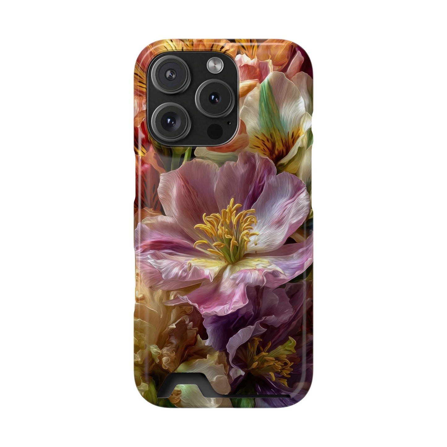 Coque de téléphone Floral Velvet Bloom avec porte-cartes