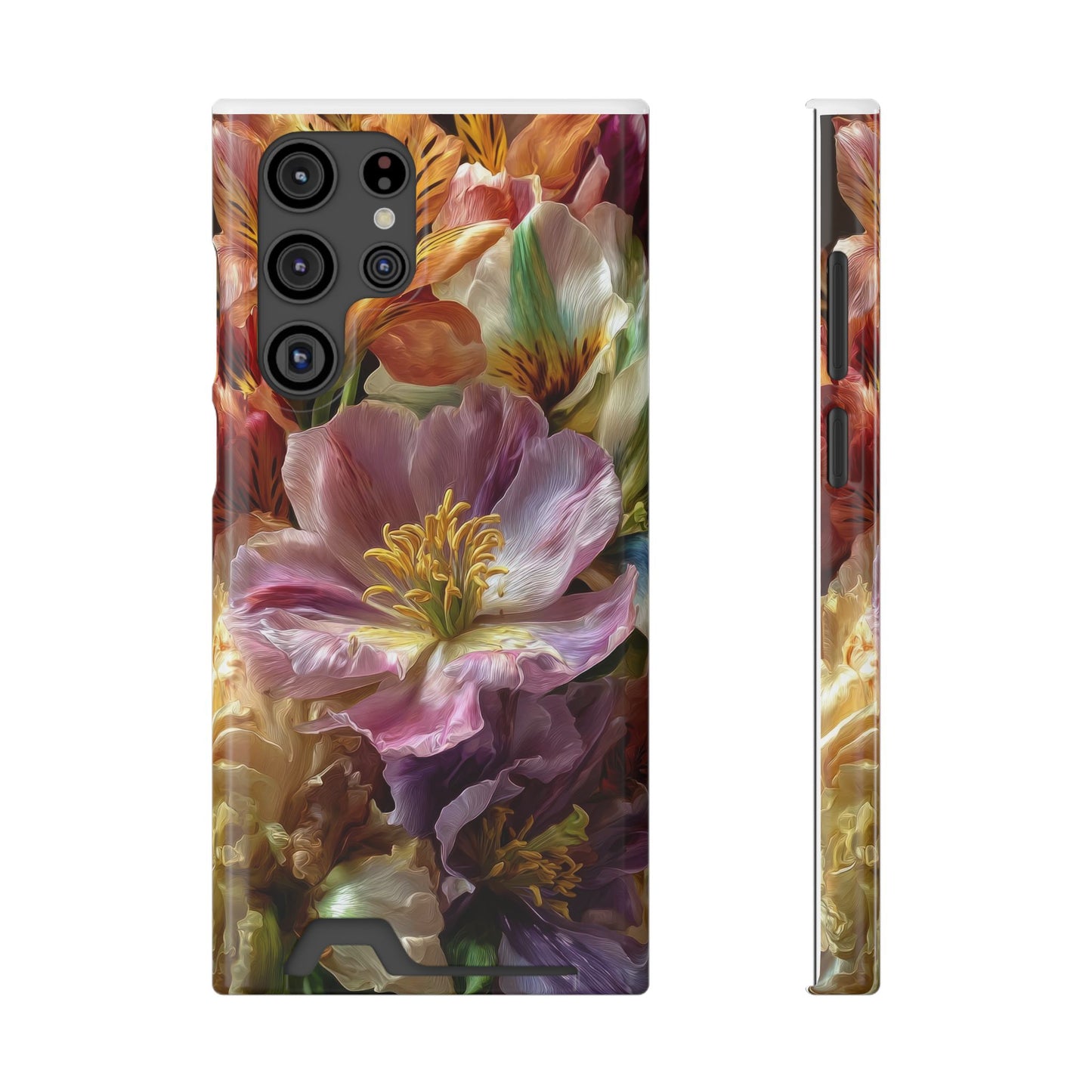 Coque de téléphone Floral Velvet Bloom avec porte-cartes