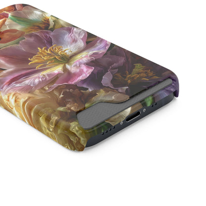 Coque de téléphone Floral Velvet Bloom avec porte-cartes