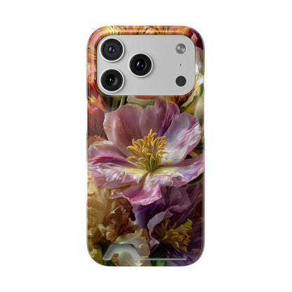 Coque de téléphone Floral Velvet Bloom avec porte-cartes
