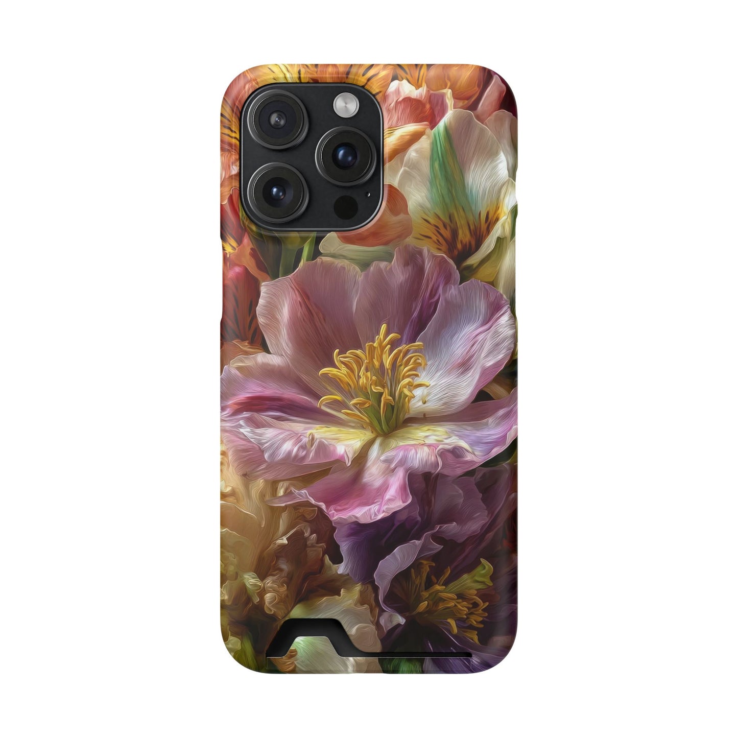 Coque de téléphone Floral Velvet Bloom avec porte-cartes