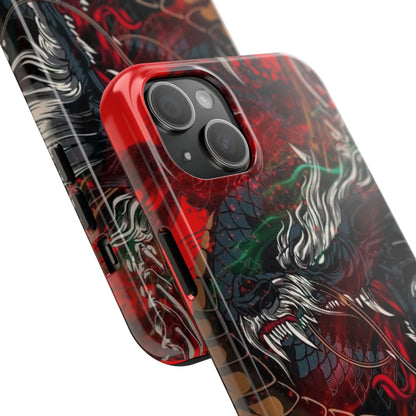 Coque de téléphone renforcée Dragon Rage — Housse protectrice iPhone style tatouage