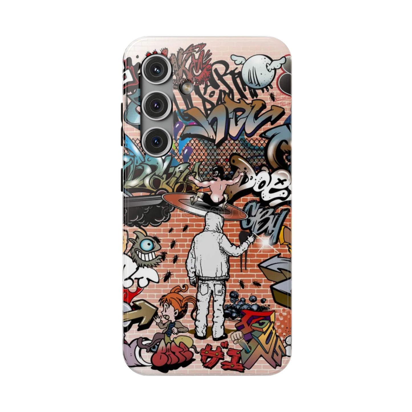 Coque de téléphone Graffiti Street Art — Coque résistante aux chocs style camouflage skateboard urbain