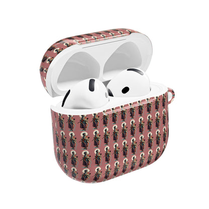 AirPod Case — Vintage Lady Pattern Pink Protective Case