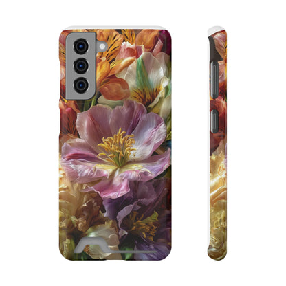 Coque de téléphone Floral Velvet Bloom avec porte-cartes