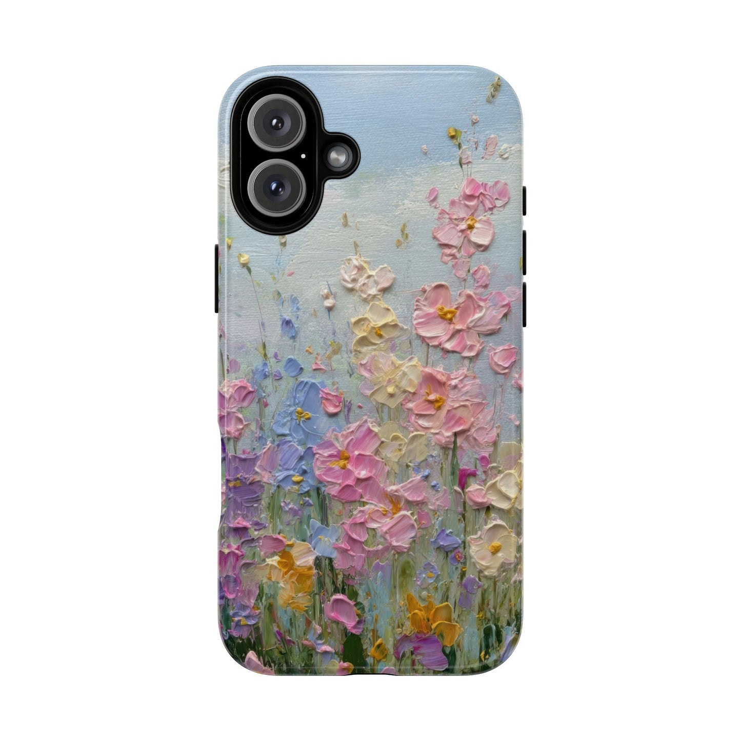 Coque de téléphone Floral Garden — Coque magnétique renforcée à fleurs texturées pastel