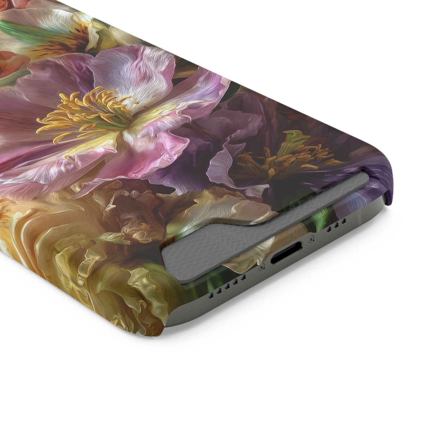 Coque de téléphone Floral Velvet Bloom avec porte-cartes