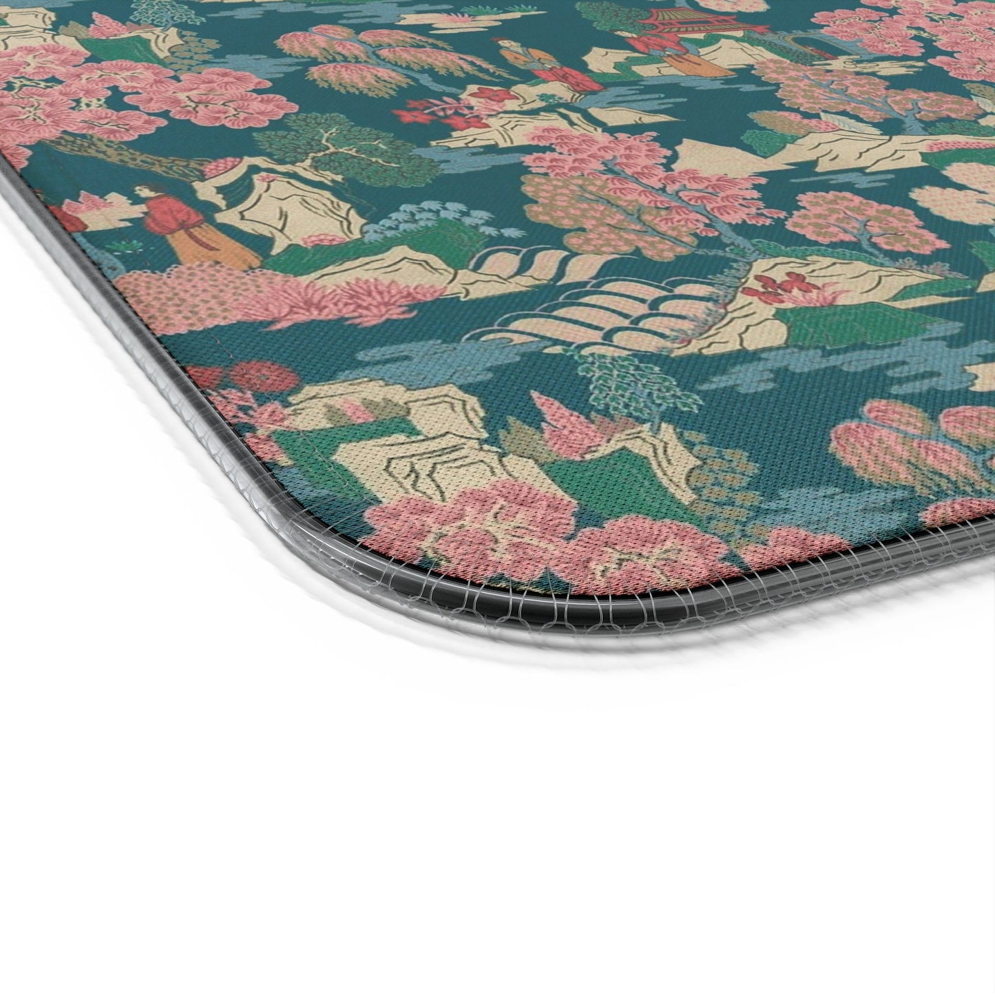 Tapis de souris gaming LED RGB avec recharge sans fil — Design camouflage floral