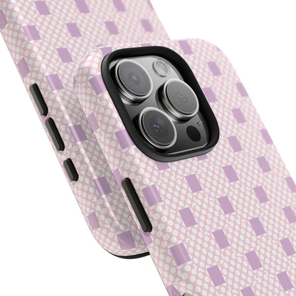 Coque de téléphone renforcée Pastel Lavender Check