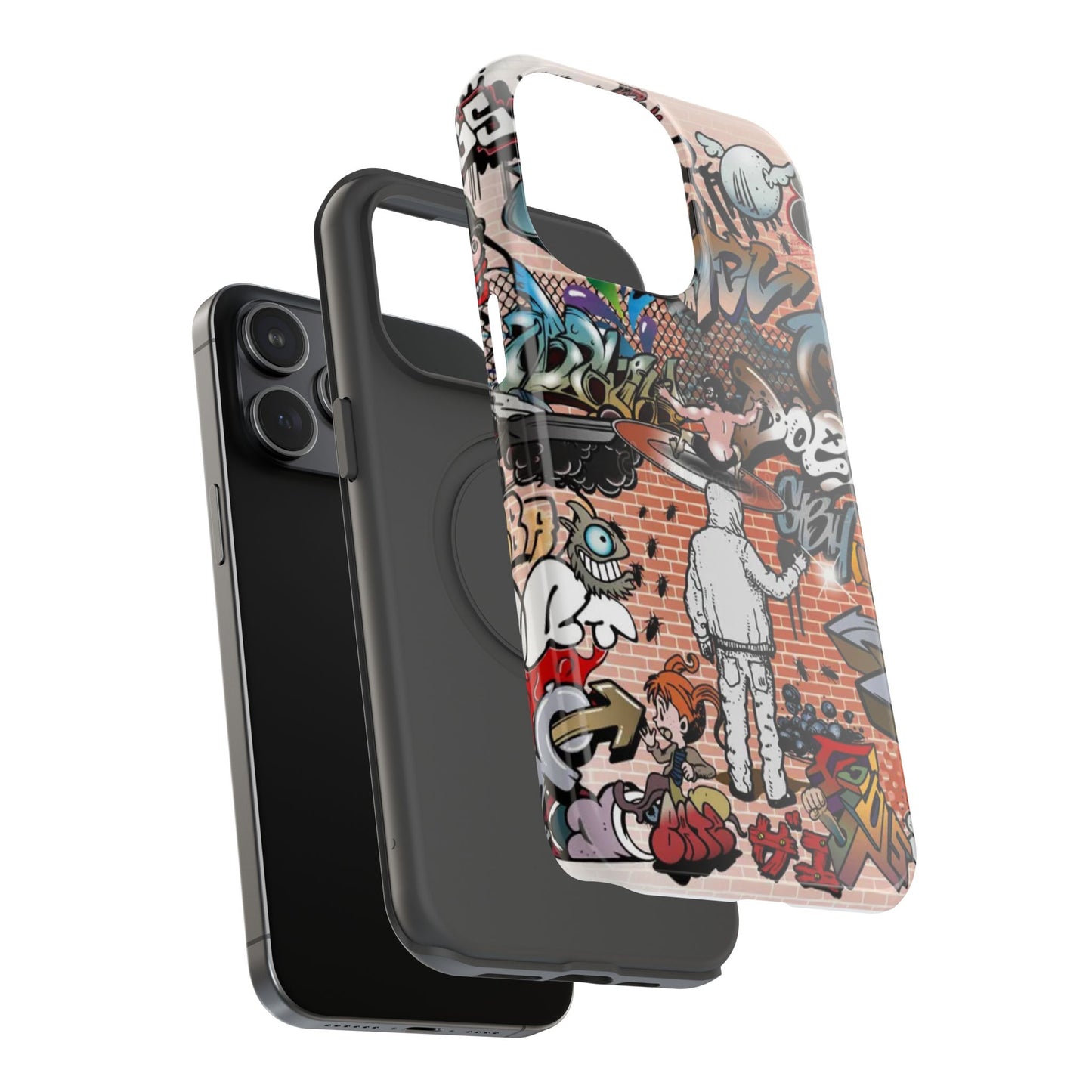 Coque de téléphone Graffiti Street Art — Coque résistante aux chocs style camouflage skateboard urbain