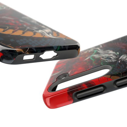 Coque de téléphone renforcée Dragon Rage — Housse protectrice iPhone style tatouage