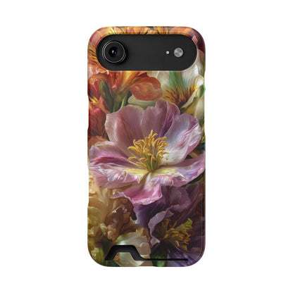 Coque de téléphone Floral Velvet Bloom avec porte-cartes