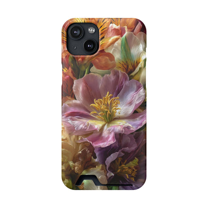 Coque de téléphone Floral Velvet Bloom avec porte-cartes