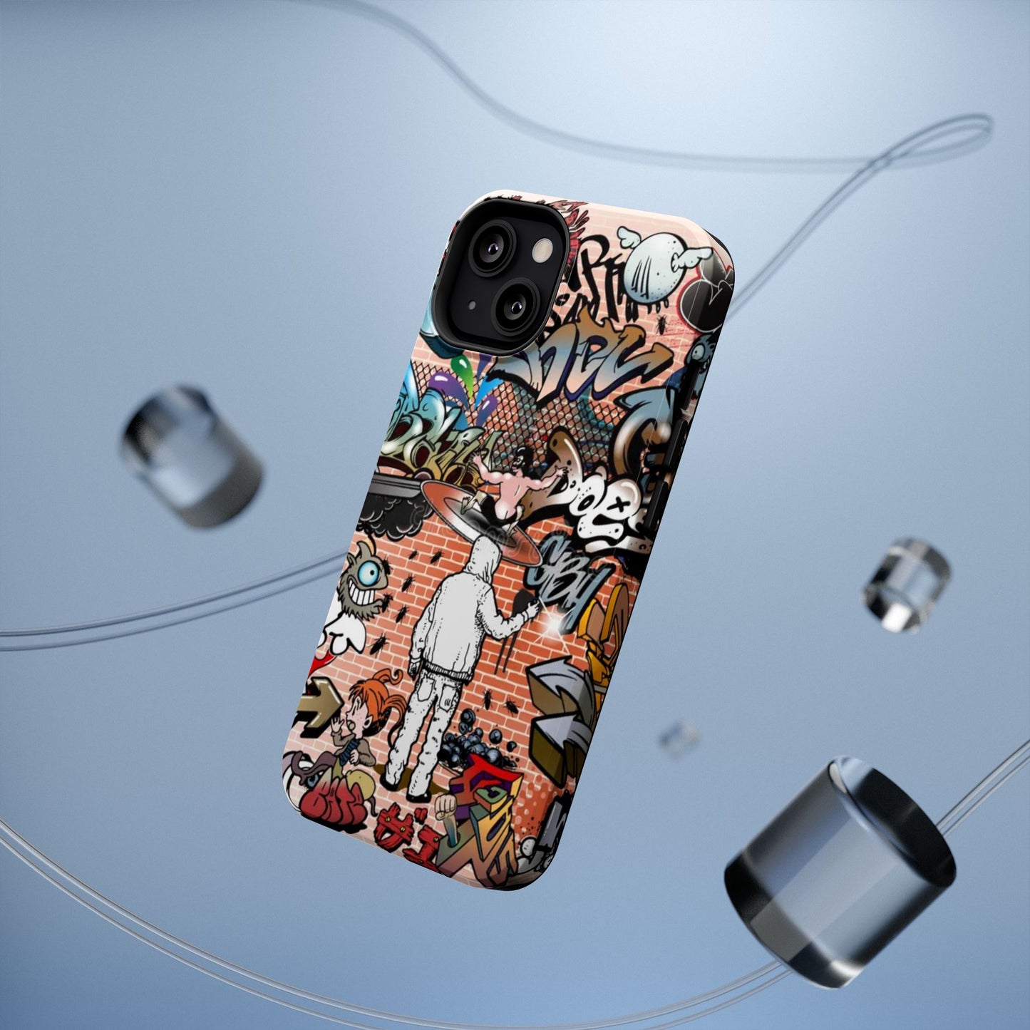 Coque de téléphone Graffiti Street Art — Coque résistante aux chocs style camouflage skateboard urbain