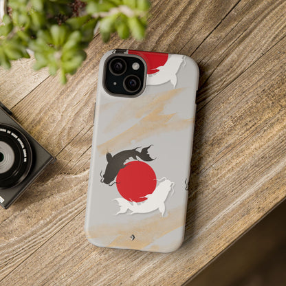 Coque de Téléphone Koi Circle Résistante aux Chocs