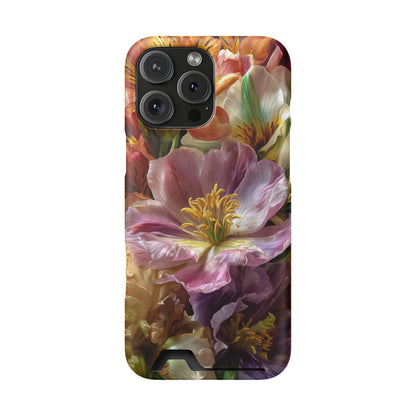 Coque de téléphone Floral Velvet Bloom avec porte-cartes
