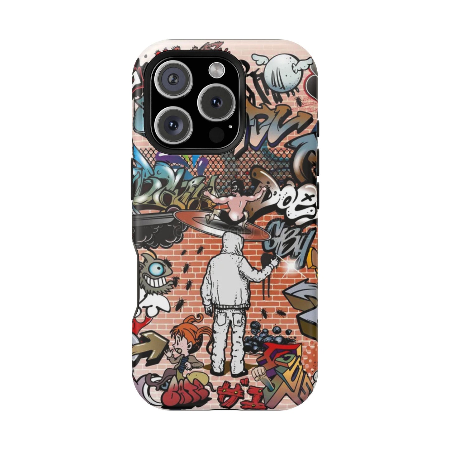 Coque de téléphone Graffiti Street Art — Coque résistante aux chocs style camouflage skateboard urbain