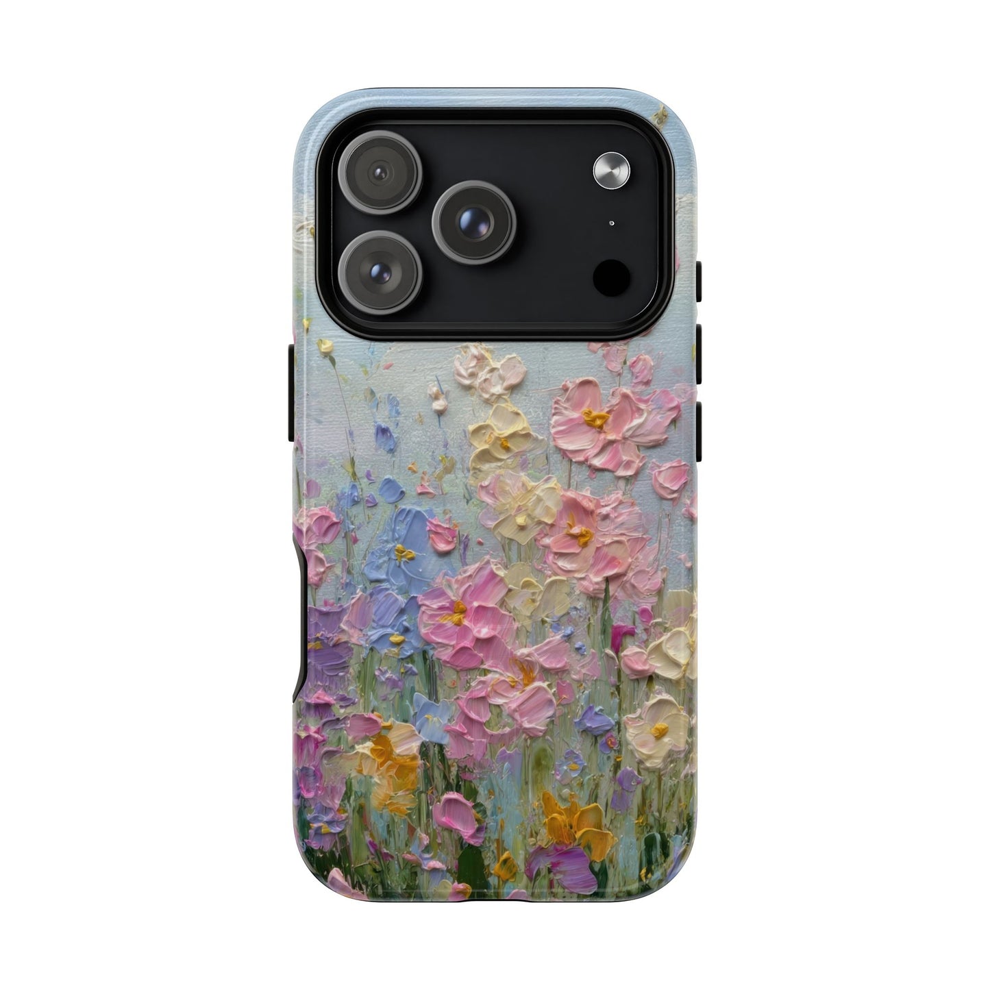 Coque de téléphone Floral Garden — Coque magnétique renforcée à fleurs texturées pastel