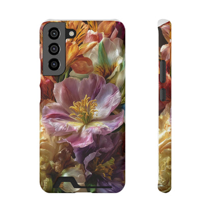 Coque de téléphone Floral Velvet Bloom avec porte-cartes