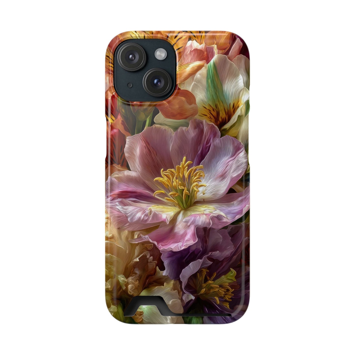Coque de téléphone Floral Velvet Bloom avec porte-cartes