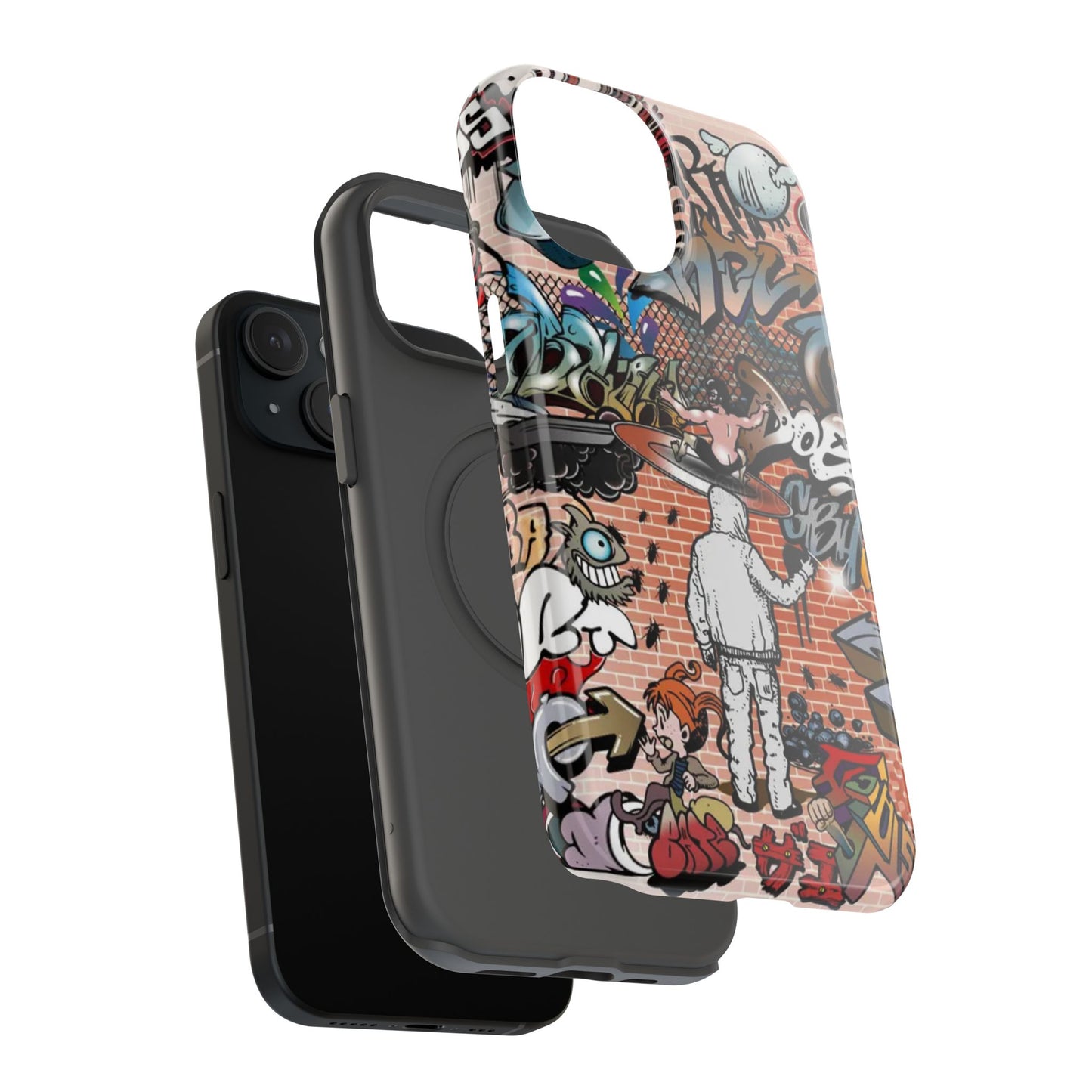 Coque de téléphone Graffiti Street Art — Coque résistante aux chocs style camouflage skateboard urbain