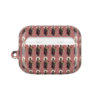 AirPod Case — Vintage Lady Pattern Pink Protective Case