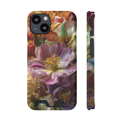 Coque de téléphone Floral Velvet Bloom avec porte-cartes