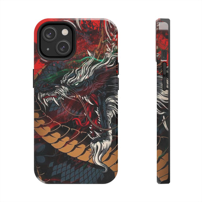 Coque de téléphone renforcée Dragon Rage — Housse protectrice iPhone style tatouage