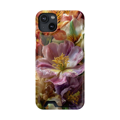 Coque de téléphone Floral Velvet Bloom avec porte-cartes
