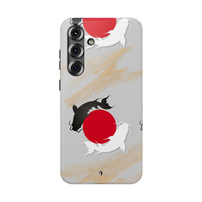 Coque de Téléphone Koi Circle Résistante aux Chocs