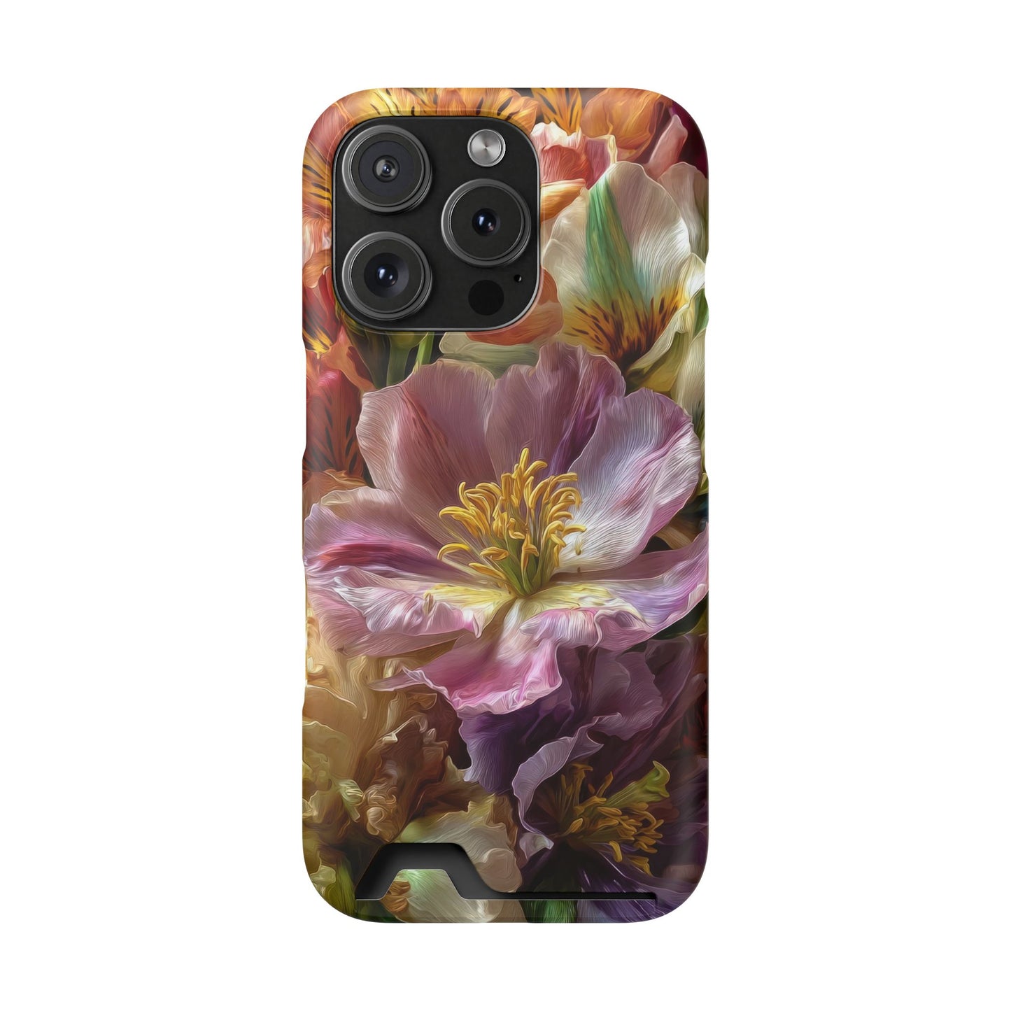 Coque de téléphone Floral Velvet Bloom avec porte-cartes