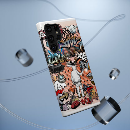 Coque de téléphone Graffiti Street Art — Coque résistante aux chocs style camouflage skateboard urbain