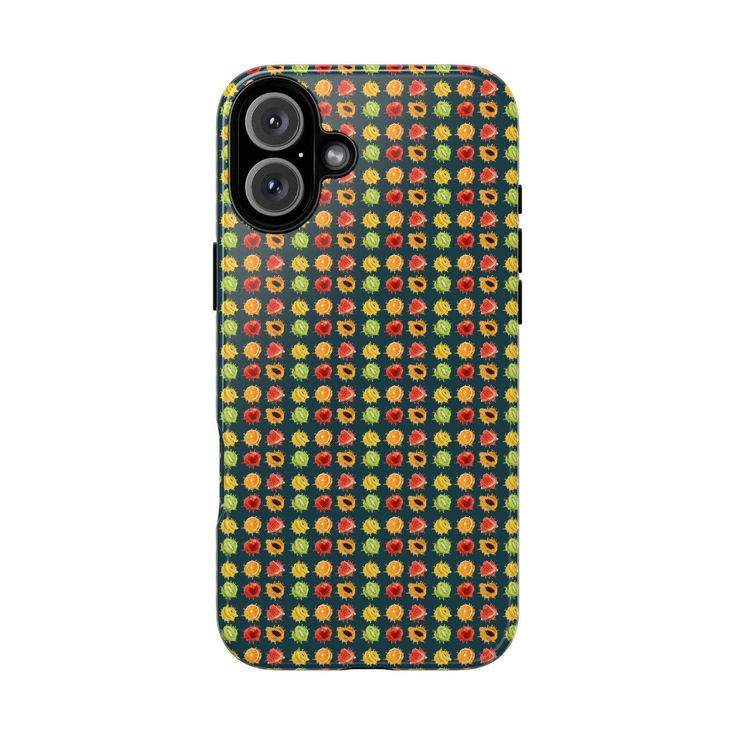 Floral Dot Tough Phone Case — Retro Pattern Protective Phone Cover
