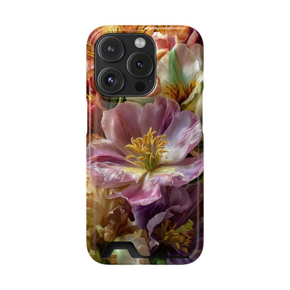 Coque de téléphone Floral Velvet Bloom avec porte-cartes