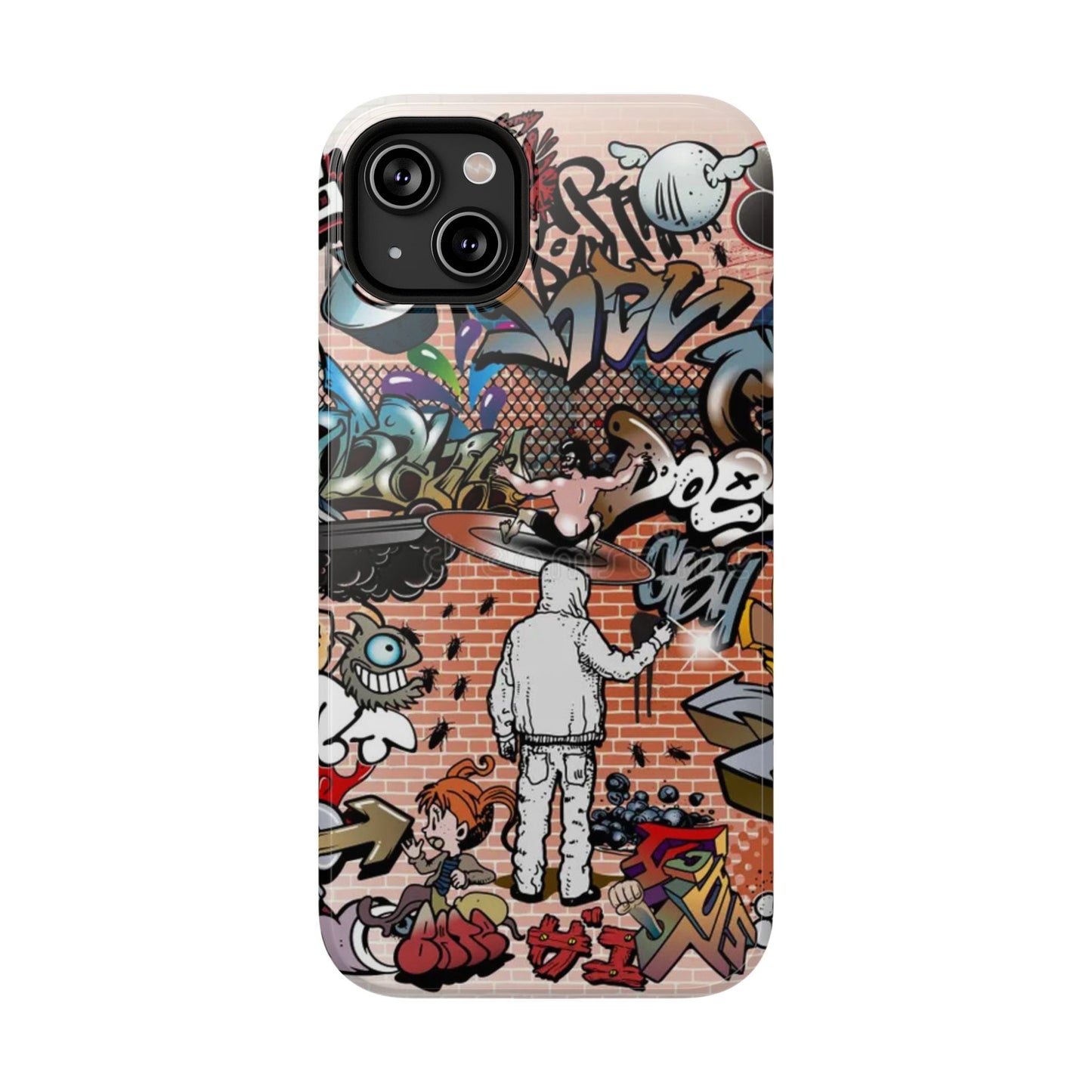 Coque de téléphone Graffiti Street Art — Coque résistante aux chocs style camouflage skateboard urbain