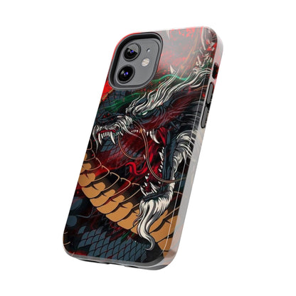 Coque de téléphone renforcée Dragon Rage — Housse protectrice iPhone style tatouage