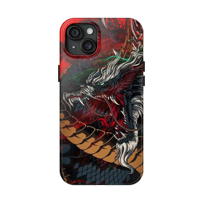 Coque de téléphone renforcée Dragon Rage — Housse protectrice iPhone style tatouage