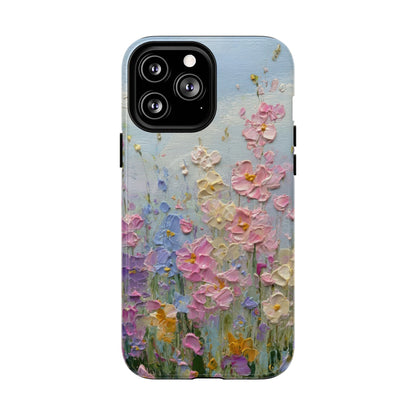 Coque de téléphone Floral Garden — Coque magnétique renforcée à fleurs texturées pastel