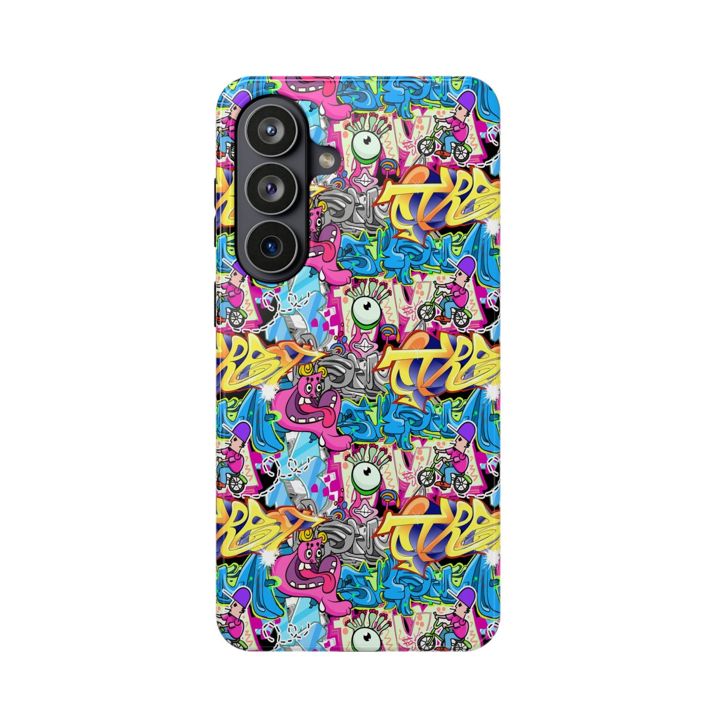 Coque de téléphone magnétique Graffiti Collage — Housse protectrice résistante aux chocs