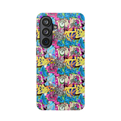 Coque de téléphone magnétique Graffiti Collage — Housse protectrice résistante aux chocs