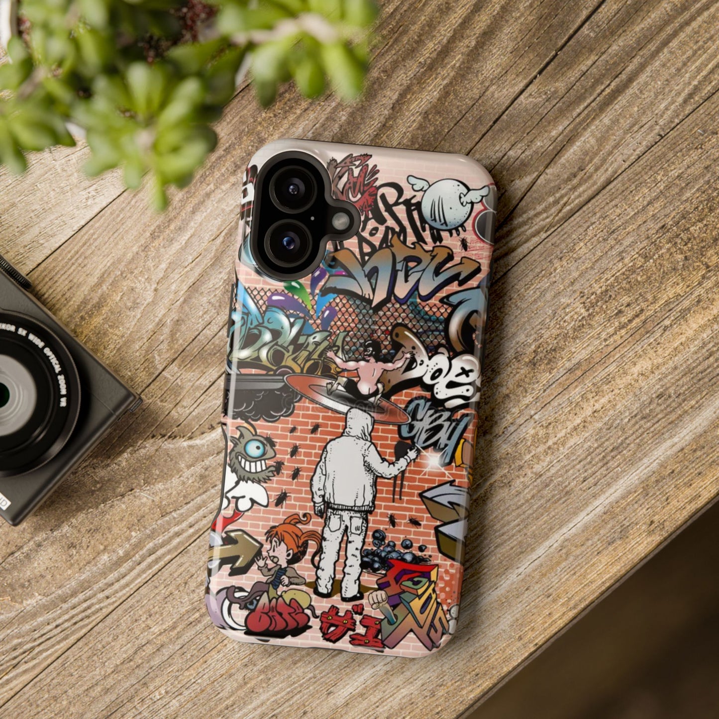 Coque de téléphone Graffiti Street Art — Coque résistante aux chocs style camouflage skateboard urbain
